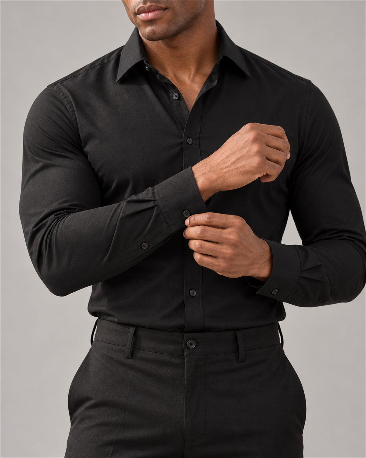 The Everett in Onyx Black, cuff detail
