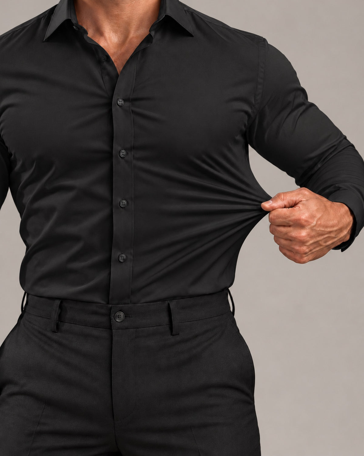The Everett in Onyx Black, four-way stretch